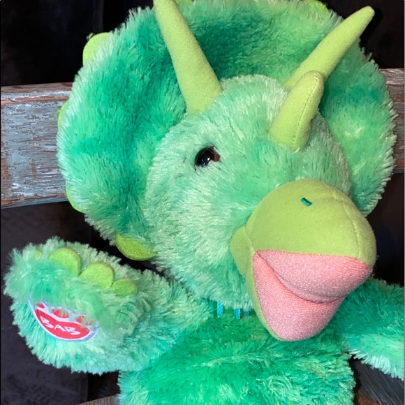 Build a Bear Dinosaur Plush Triceratops Green Jurassic World Doll Toy No Sound - Picture 2 of 6